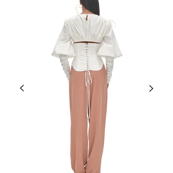 Andrea Iyamah Tula white corset Top - Picture 3 of 6